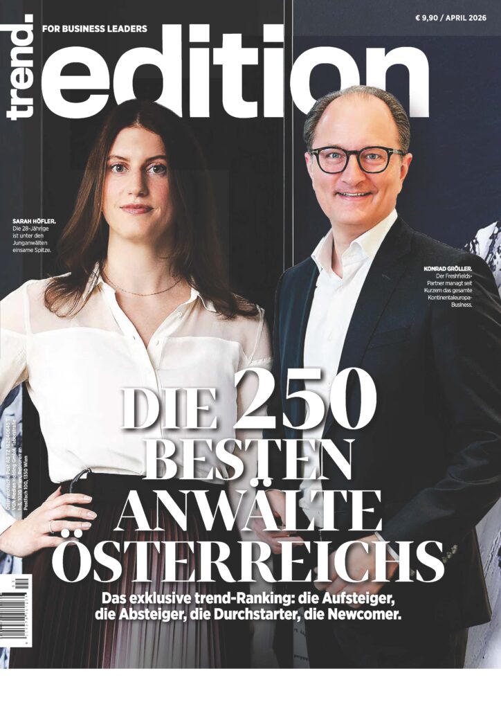 KINDL and HÖFLER ranked in TREND Trend Lawyers Ranking 2026!
